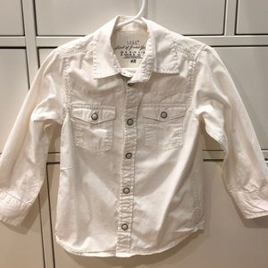 H&M Off white kids bottom down shirt